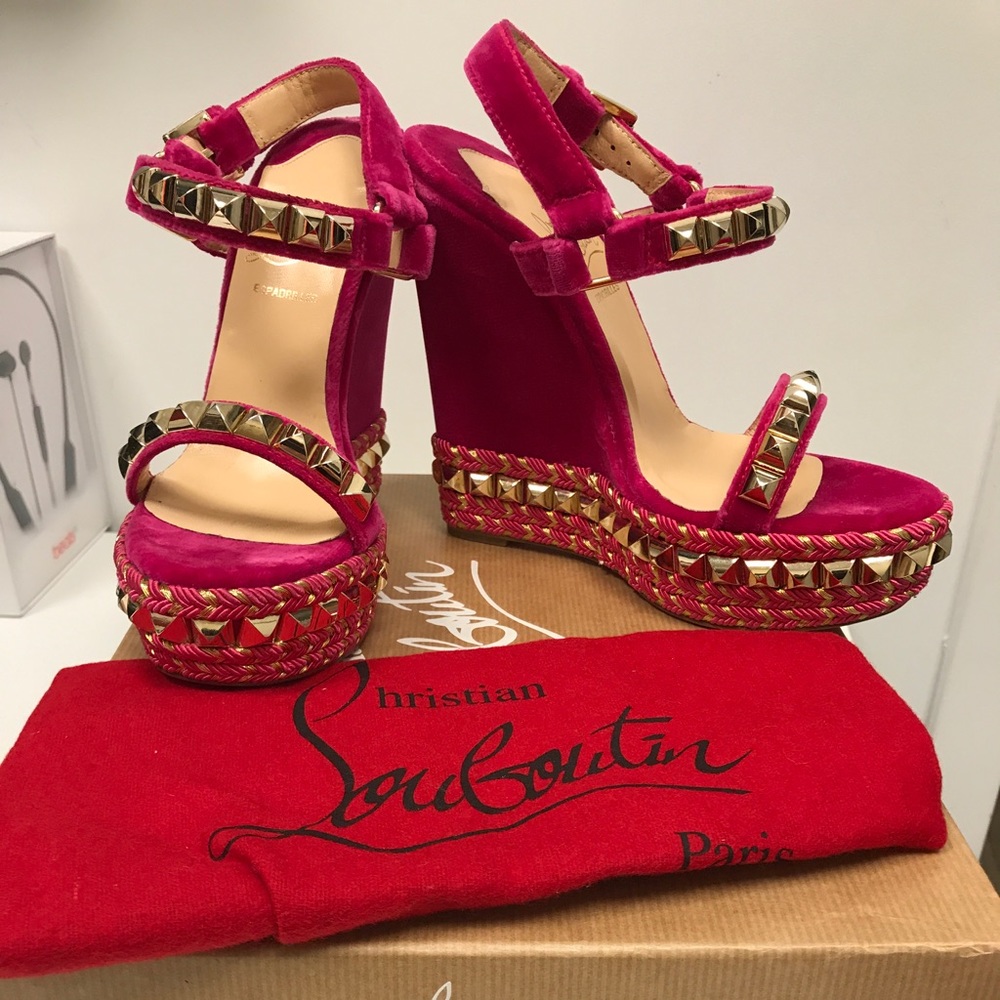 Brand new Christian Louboutin Cataclou wedge